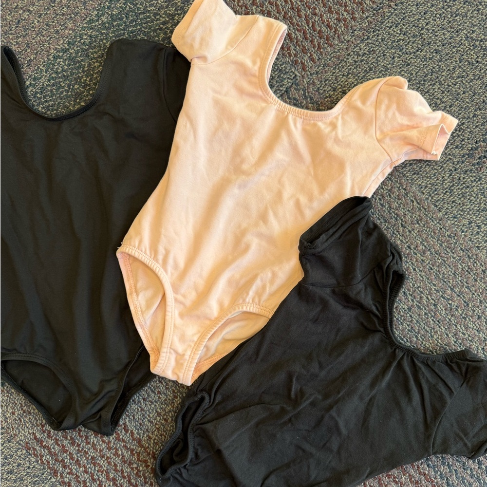 Toddler size ballet leotard set, ballet class outfit, little girls dance uniform - Picture 3 of 8